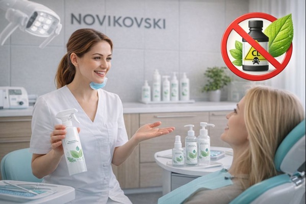 Отказ от хлорсодержащих дезинфицирующих средств в современной стоматологии Экологический и пациент-ориентированный подход клиники NOVIKOVSKI