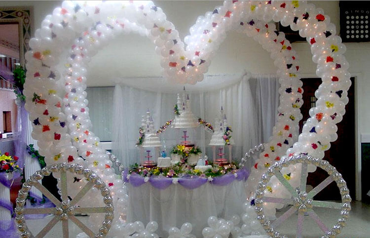 гелиевые шары на свадьбу